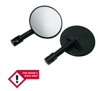 Rétroviseur d'embout de guidon HIGHSIDER smart rond - noir