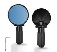 Rétroviseur D'extrémité De Barre De Moto, 2 Pièces, Rétroviseur Grand Angle Rotatif À 360 °, Universel Pour Véhicule Électrique, Sécurité Du Cyclisme retroviseur guidon(Blue Mirror)