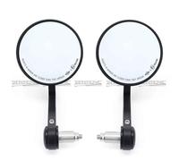 Rétroviseur D'extrémité De Guidon De Moto Rotatif,Universel,6,000 Vis,8mm,Magasins Rabattables,Lentille Latérale Droite,Poignée En Verre,Accessoires M8,E9 - Type E9 Round Mirror