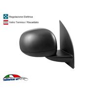 Rétroviseur Droite Électrique 3 Goupille Couverture Noir Fiat Panda 01 / 2012- >