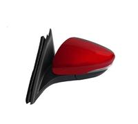 Rétroviseur électrique Ensemble Rétroviseurs Latéraux Voiture Clignotant Électrique Pliable Pour Ford Pour Focus 2019 - 2021 Angle Mort Complet Rétroviseur(Rouge,6 Wire L)