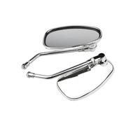 Rétroviseur Électrique pour Moto Et Voiture 2 Pièces Fer Modifié Alliage D'aluminium Diamant Léopard 10mm Retroviseur