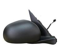 Rétroviseur électrique thermique droit [côté passeur] pour voiture : 500L - coque noire - avec sonde 7PIN