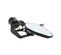 Rétroviseur Embout de Guidon Universel Valter Moto Street Noir Noir