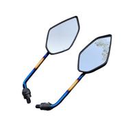 Retroviseur Embout Guidon 2 Pièces/paire Moto Rétroviseur Scooter Motocross Poignée Barre Fin Rétroviseurs Arrière Côté Convexe Miroir 10mm