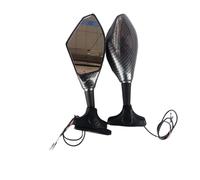 Rétroviseur Embout Guidon Moto Rétroviseur Moto avec Clignotant Intégré - Accessoires Et Pièces Détachées pour GSX-R600 Et GSX-R750 (2008, 2009, 2010)