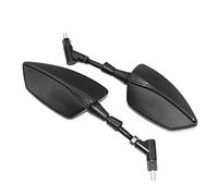 Retroviseur Embout Guidon Pour Aprilia Pour SHIVER/GT Pour SHIVER 750 Pour SHIVER 900 Rétroviseur Universel De Moto CNC Rétroviseur Latéral LnversantRétroviseur (Color : Noir)