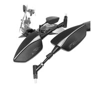 Retroviseur Embout Guidon Pour FZ1 FZ6 FZ8 FZ Moto Fil Gauche Droite Rétroviseurs Poignée Barre Fin Miroirs Rétroviseur Latéral Pièces De Rechange