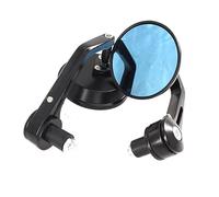 Retroviseur Embout Guidon Pour Vespa GT GTS GTV 60 125 200 250 300 300ie Moto Miroir En Aluminium Guidon Fin Rétroviseurs Latéraux Accessoires LnversantRétroviseur (Color : Noir)