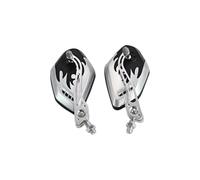 Retroviseur Embout Guidon Rétroviseurs Montés Sur Guidon De Moto, 2 Pièces/ensemble 8/10mm, D'extrémité Barre Poignée, Rétroviseur Latéral, Miroir Auxiliaire Recul