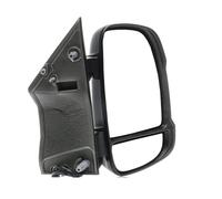 Rétroviseur extérieur complet électrique convexe chromé thermique rugueux noir rabattable électriquement avec clignotant 16 W (bras court) dch.