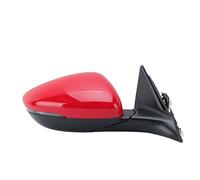 RéTroviseur ExtéRieur Complet Ensemble De Miroir Porte À 8 Broches Angle Mort Aile Pliante Manuelle Accessoires Latéraux Voiture Pour Accord 2024 2025(1pc right Red)
