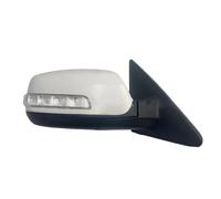 Rétroviseur extérieur complet Rétroviseur Intérieur Électrique Rabattable Chauffant Avec Clignotants Pour Kia Pour Sorento 2009-2014 87610-2P150 8 Fils(Pearl White - L)