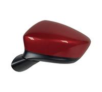 Rétroviseur extérieur droit Pour Mazda CX-5 CX5 KE 2013 2014 8 fils avec clignotant LED chauffé électrique pliant voiture rétroviseur extérieur assemblée(Passion Red Left)