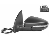 Van Wezel Rétroviseur extérieur 5863807 Gauche Noir Réglage électrique Chauffant pour VW Golf VI