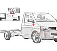 Rétroviseur extérieur gauche Rétroviseurs complets 5896807 VAN WEZEL pour VW