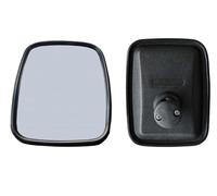 Rétroviseur Extérieur Latéral Grand Angle Miroir en Verre Convexe 22x17cm / Bras Ø16mm Homologué E4 Universel pour Camion Poids Lourds Tracteur Agricoles Chariot Élévateur Fourgon