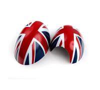 Rétroviseur extérieur Pour Mini pour Cooper S Clubman R55 Countryman Accessoires Les coques de rétroviseur voiture Black Flag Shell(9,Manual folding)