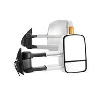 Rétroviseur Extérieur Pour Toyota Pour Hilux 2005-2015 Rétroviseurs De Remorquage Extensible Manuel Pliant Signal Lumineux 2 Pièces Miroir Latéral Retroviseur Complet (Size : Chrome)