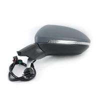 Rétroviseur Extérieur Pour VW Pour Golf 7 Pour MK7 2013-2020 9/13 Broches Ensemble Miroir Latéral Auto Couverture Conduite Pliante Chauffée Puissance(9pins left)