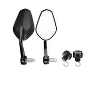 Rétroviseur extérieur réglable Pour Street Bikes Dirt Bikes BMX Bikes And Scooters moto Guidon Miroir 7/8 '' 22mm Bar End Mirror Rétroviseur(2x10mm Clockwise 1)