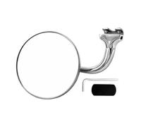 Rétroviseur extérieur rétro en acier inoxydable avec support stable pour installation de voiture, camping-car, camion, tracteur et camping-car | Rétroviseur latéral universel de rechange pour une