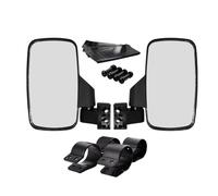 Rétroviseur extérieur - Rétroviseur ATV - 2 pièces - Verre arrière de véhicule ATV avec cage à arceau de 1,75 pouces et 2 pouces - Miroir incassable tout-terrain pour véhicules tout-terrain