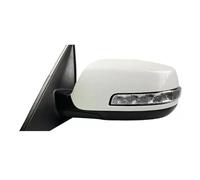 Rétroviseur extérieur Rétroviseur Intérieur 8 Fils Avec Clignotant, Électrique Rabattable Chauffant Référence 87610-2P150 Pour Kia Pour Sorento 2009-2014(Pearl White - L)