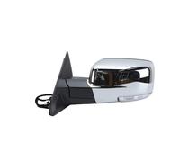 Rétroviseur extérieur Rétroviseur Intérieur Noir Texturé, Rabattable Électriquement, Avec Double Éclairage, Pour Dodge Pour Ram 1500, 2500 3500 2013-2018(1pc left a)