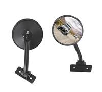 Rétroviseur Extérieur Voiture Pour Jeep pour Wrangler TJ LJ 1997-2006 JK pour JKU 2007-2018 rétroviseur latéral de voiture rond rectangulaire Retroviseur Complet(Round)