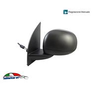 Rétroviseur Externe Gauche À Câbles Couverture Noir Fiat Panda 01 / 2012- > 7