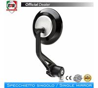 Rétroviseur FAR réversible en bout de guidon 7806 gris/noir homologué pour Piaggio