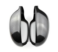 Rétroviseur Garniture Compatible Avec VW Pour EOS 2006 2007 2008 2 Pièces Motif Fibre Carbone Ou Couvercles Rétroviseurs Latéraux Noirs Brillants Couvercles Boîtier Rétroviseur Latéral Voiture(Carbon)