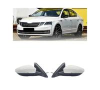 Rétroviseur gauche/droit compatible avec Skoda Octavia 2018-2020, réglage automatique de l'objectif, chauffage, clignotant électrique pliable(5pin left)