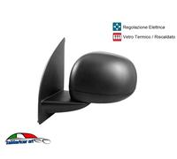 Rétroviseur Gauche Électrique 3 Goupille Couverture Noir Fiat Panda 01 / 2012- >