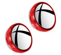 Rétroviseur Grand Angle 2PCS Anti-éblouissement pour vue pour hd | Verre haute définition, technologie anti-éblouissement bleue, nocturne claire, réduit fatigue oculaire, sécurité accrue(red)
