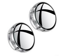 Rétroviseur Grand Angle 2PCS Anti-éblouissement pour vue pour hd | Verre haute définition, technologie anti-éblouissement bleue, nocturne claire, réduit fatigue oculaire, sécurité (silver)