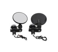 Rétroviseur guidon 2PCS Rétroviseurs De Moto Guidon 7/8" 22mm Vue Arrière Guidon Extrémité Rétroviseurs Latéraux Rétroviseurs De Moto Rétroviseurs Latéraux