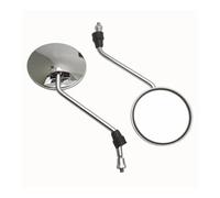Rétroviseur Guidon Paire De Rétroviseurs Universels pour Moto Et Scooter, 8 Mm, avec Adaptateurs M10, Ronds, Ovales Et Convexes