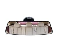 Rétroviseur Intérieur De Voiture Avec Ventouse 7,5 X 25 Cm/6,5 X 24 Cm En Verre + Miroir Réfléchissant Grand Angle Anti-éblouissement ABS Pour Modèles Généraux, De Vision Élargi, Imagerie Claire