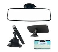 Rétroviseur Intérieur de Voiture avec Ventouse, Miroir Panoramique Universel, Installation Facile, Vision Claire et Étendue, Idéal pour SUV, Camions, Voitures - 200 x 60 mm