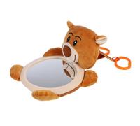 Rétroviseur Intérieur Ours Convexe pour Surveiller Garçon Fille en | Miroir Acrylique Incassable, Peluche Marron, Vision Élargie du Siège Arrière, Installation Pratique pour Jeunes Parents