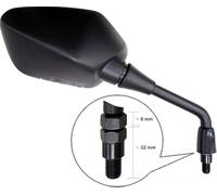 Rétroviseur JMT noir droite pour Honda CB R / RA VFR X Crossrunner 800 / 1000 ccm année 2008 - 2021