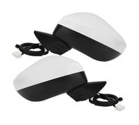 Rétroviseur Latéral Assy Pour Civic 2022-2023 Rétroviseurs Latéraux 7 Broches Avec Fonction De Surveillance Des Angles Morts, Dégivrants Et Cache-objectif(White L R)