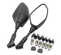 Rétroviseur Latéral De Moto 360 Degrés Réglable En Plastique ABS Rétroviseurs Noirs Universels 10MM 8MM Pour K1200R Resident Evil K1200R Sport 2004-2009