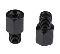 Rétroviseur Latéral De Moto Avec Adaptateur Noir, 2 Pièces, 8mm-Rh10mm