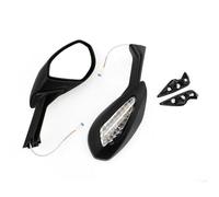 Rétroviseur Latéral De Moto pour Ducati 1299 pour Panigale S 2015-2018 pour 959 pour Panigale 2015-2020 Ensemble De Rétroviseurs Noirs De Moto avec Clignotants Moto Embout de Guidon