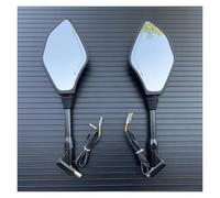 Rétroviseur Latéral De Moto pour Kawasaki Clignotants Rétroviseurs Latéraux Clignotants Indicateur 10mm Rétroviseur Moto Moto Embout de Guidon