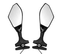 Rétroviseur Latéral De Moto pour Kawasaki pour Ninja 250R pour EX250F 1998-2007 Rétroviseurs Latéraux De Moto Clignotants Indicateurs Lumières Moto Embout de Guidon