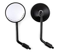 Rétroviseur latéral de moto rond E9 CNC rétroviseur 10mm vis pour Cafe Racer Bobber Chopper